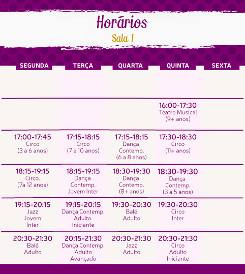 Programação de Aulas Mo Li Hua Programação de Aulas Mo Li Hua